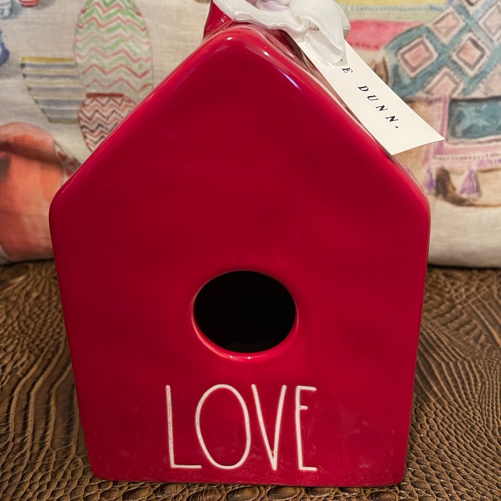 Rae Dunn valentines Love Birdhouse